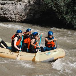 Whitewater sports rafting kayak